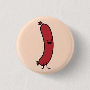 Worstvarkensvlees kielbasa vlees wiener hotdog ronde button 3,2 cm