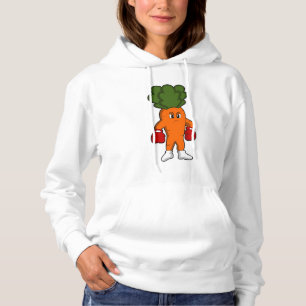 Wortel als Boxer met Boxing-handschoenen Hoodie