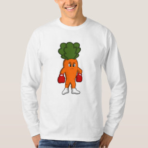Wortel als Boxer met Boxing-handschoenen T-shirt