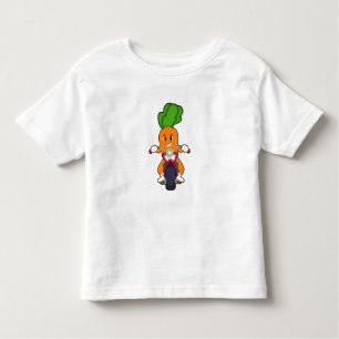Wortel als motorrijder met motorfiets.PNG Kinder Shirts