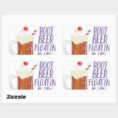 Wortel Bier Floatin Rechthoekige Sticker (Vel)