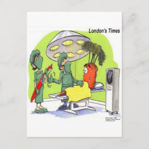 Wortel Chirurgie Grappige Medische Cartoon Briefkaart