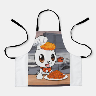 "Wortel Crown Chef: Een grillig Pet Design voor Cu Schort