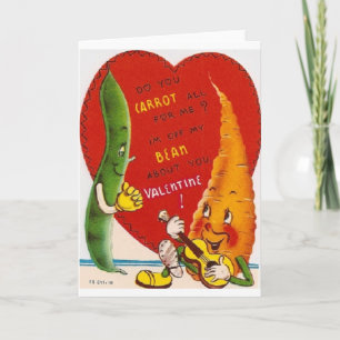 wortel en Valentijnsdag Kaart