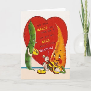 wortel en Valentijnsdag Kaart