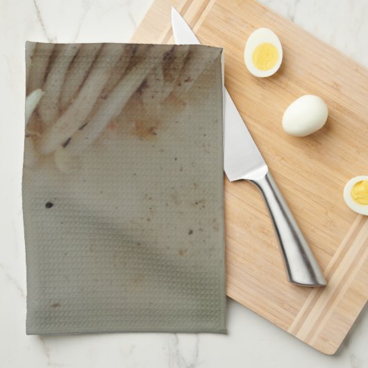 Wortel, groenten, gezond, ruw wit voedsel theedoek (Quarter Fold)