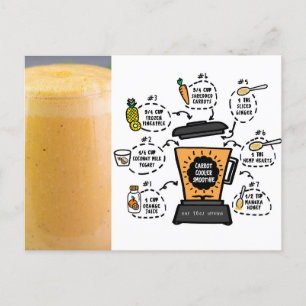 Wortel koeler smoothie Recipe Briefkaart