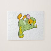 Wortel met klinische thermometer legpuzzel (Horizontaal)