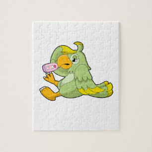 Wortel met klinische thermometer legpuzzel