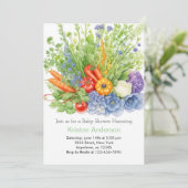 Wortel Patch Dreams Baby shower Kaart (Staand voorkant)