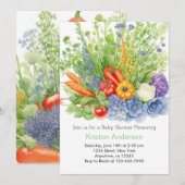 Wortel Patch Dreams Baby shower Kaart (Voorkant / Achterkant)