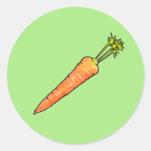 wortel ronde sticker