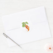 wortel ronde sticker (Envelop)