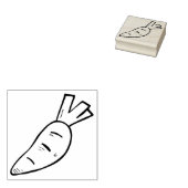 Wortel rubberen stempel (Gestempeld)
