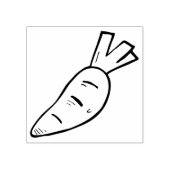 Wortel rubberen stempel (Afrduk)