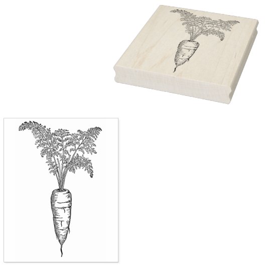  wortel 	rubberstempel (Gestempeld)