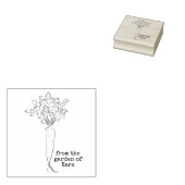 wortel 	rubberstempel (Gestempeld)