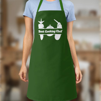 Wortel, Tomaat & Aubergine Gespleten Monogram Schort