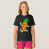 Wortel Voetbalspeler Voetbal T-shirt (Voorkant volledig)