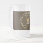 Wortelbier float frosted mok (Voorkant links)