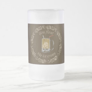 Wortelbier float frosted mok
