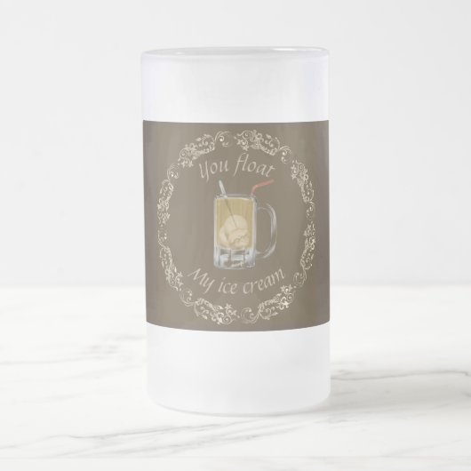 Wortelbier float frosted mok (Center)