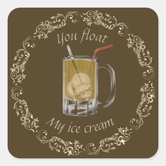 Wortelbier float sticker (Voorkant)