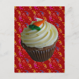 wortelCake Cupcake met Confetti Briefkaart