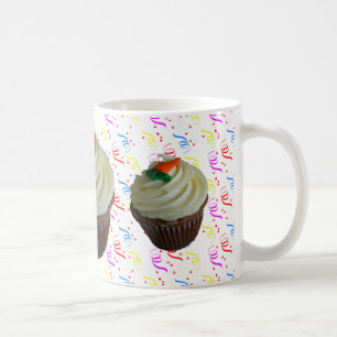 wortelCake Cupcake met Confetti Koffiemok