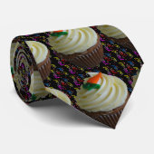 wortelCake Cupcake met Confetti Stropdas (Opgerold)