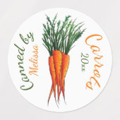 Wortelen die zijn geconserveerd door de keukentuin labels (Design 1)