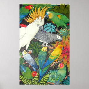 Wortelen en bromeliades poster