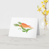 Wortelen en erwten kaart (Gele Bloem)