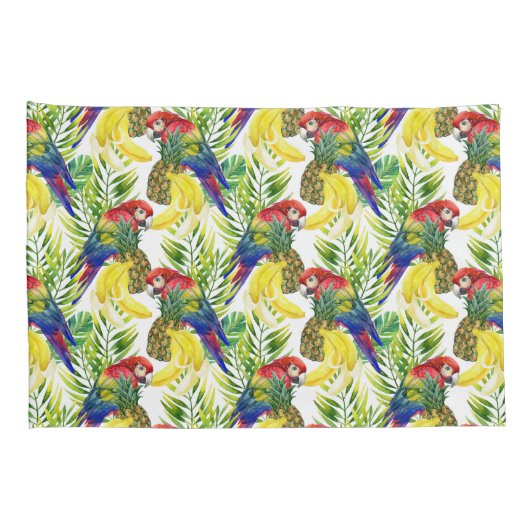 Wortelen en tropische vruchten kussensloop (Achterkant-Rechts)