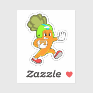 Wortelen in de Football Sport Sticker