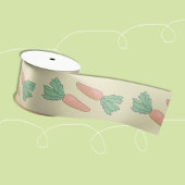 Wortelen Patroon Geel Lente Ribbon Lint