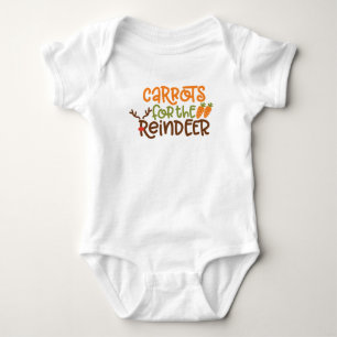 Wortelen voor de Reindeer Baby Outfit - Schattigee Romper
