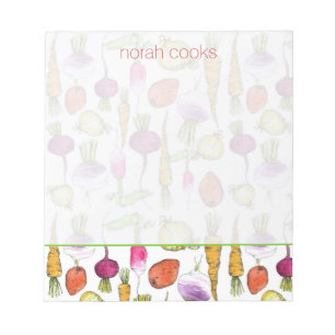 wortelgroenten, wortelwortelwortelen, turnipkunst notitieblok