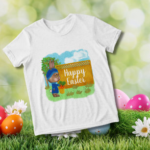 Wortelliefhebber Gezellige Trui Pasen Funny Bunny Tri-Blend Shirt