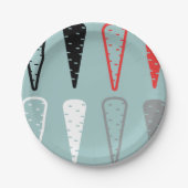 Wortelpictogrammen Oranje zwart witboek Borden Papieren Bordje (Voorkant)