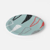 Wortelpictogrammen Oranje zwart witboek Borden Papieren Bordje (Gekanteld)