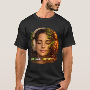 Wortels en Elektriciteit — Organische Huissymbiose T-shirt