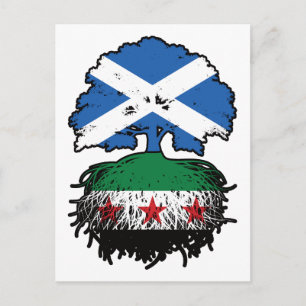 Wortels & Kroon: Schotland–Syrië Boom Briefkaart