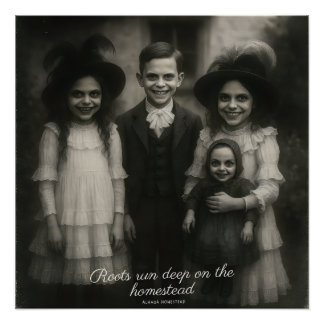 Wortels lopen diep poster perfect poster