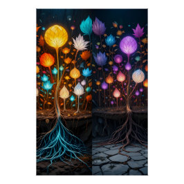 Wortels van de divisie perfect poster