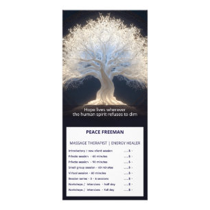 Wortels van Starlight Lichtgevende Boom des Leve Reclamekaart
