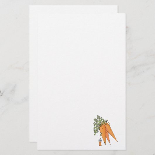 wortelsap briefpapier (Voorkant / Achterkant)