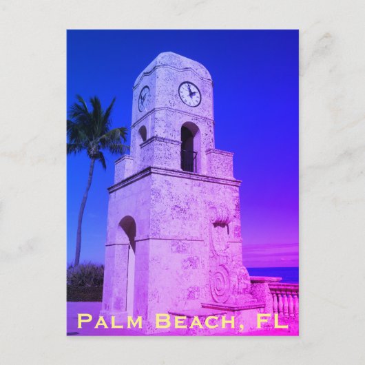 Worth Avenue Clock Tower - Palm Beach, FL Briefkaart (Voorkant)