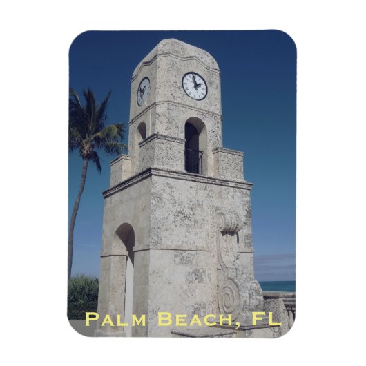 Worth Avenue Clock Tower - Palm Beach, FL Magneet (Verticaal)