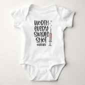 Worth Ever Single Shot IVF Romper (Voorkant)